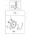 Diagram for Jeep Cherokee Oil Pump Gasket - 68294967AA