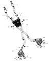 Diagram for 2015 Jeep Grand Cherokee Catalytic Converter - 68231748AA