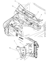 Diagram for 2008 Dodge Ram 2500 Coolant Reservoir - 55056493AB