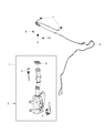 Diagram for 2017 Ram ProMaster City Windshield Washer Nozzle - 68266062AA