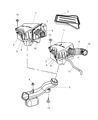 Diagram for 2004 Chrysler Pacifica Air Filter - 5510026AA