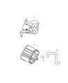 Diagram for Jeep Wrangler Vapor Canister - 52109503AB