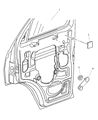 Diagram for 2000 Dodge Ram Van Window Run - 55346670AD