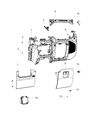 Diagram for 2020 Jeep Gladiator Glove Box - 6AB14TX7AE