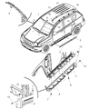 Diagram for Jeep Door Moldings - 5182577AB