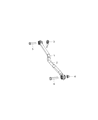 Diagram for Jeep Wrangler Track Bar - 68394087AA