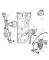 Diagram for 2002 Dodge Ram Van Door Latch Assembly - 55359229AA