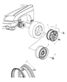 Diagram for 2008 Chrysler Pacifica Spare Wheel - 4880433AA