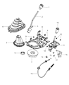 Diagram for 2011 Jeep Wrangler Automatic Transmission Shifter - 52060063AD