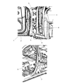 Diagram for 2011 Chrysler 300 Door Hinge - 55113665AD