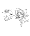 Diagram for 2004 Dodge Dakota Brake Booster - 5102007AA