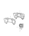 Diagram for 2009 Chrysler Aspen Speedometer - 68039991AC