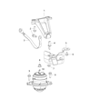 Diagram for 2013 Dodge Viper Engine Mount Bracket - 5038667AA