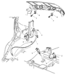 Diagram for 2003 Jeep Grand Cherokee Seat Belt - 5GY091T5AD