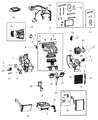 Diagram for 2012 Dodge Dart Heater Core - 68163793AA