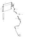 Diagram for 2016 Ram 1500 Transmission Oil Cooler Hose - 52014804AF