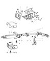 Diagram for Mopar Steering Column Cover - 5GE04XDHAB