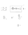 Diagram for Mopar Door Lock Cylinder - 68085676AA