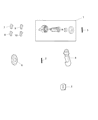 Diagram for Dodge Door Lock Cylinder - 68085676AA