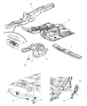 Diagram for 2008 Jeep Commander Floor Pan - 55394418AI