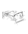 Diagram for Dodge Ram 2500 Radiator Support - 55275694AI