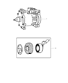 Diagram for 2002 Dodge Dakota A/C Compressor - 55056108AE