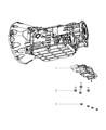 Diagram for Jeep Wrangler Transmission Mount - 5147193AB