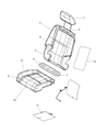 Diagram for 2009 Dodge Journey Seat Cover - 1QP031K7AA