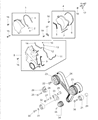 Diagram for Mopar Timing Cover Gasket - MD187648