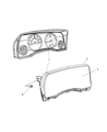 Diagram for 2009 Jeep Patriot Instrument Cluster - 5172570AB