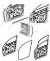 Diagram for Ram 2500 Door Seal - 55369285AC