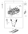 Diagram for 2014 Jeep Grand Cherokee Cylinder Head Gasket - 68088017AC