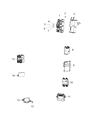 Diagram for 2018 Jeep Compass Parking Assist Distance Sensor - 68245724AC