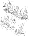 Diagram for 2009 Dodge Durango Seat Cushion - 1FR891D5AA