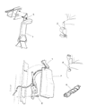 Diagram for 1995 Dodge Ram Wagon Seat Belt - 5DW42RAZ