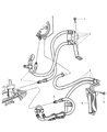 Diagram for 2009 Dodge Nitro Power Steering Hose - 52125406AB