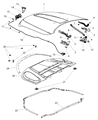 Diagram for 2013 Jeep Grand Cherokee Hood Cable - 68032581AC