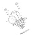 Diagram for Ram 1500 Thermostat Gasket - 68490088AA