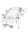 Diagram for Mopar Sun Visor - 1LS27HL1AD