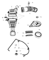 Diagram for Chrysler Aspen Air Duct - 53032799AA