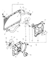 Diagram for 1995 Dodge Avenger Radiator - MR127911