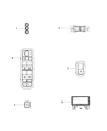 Diagram for Ram 3500 Power Window Switch - 68382475AB