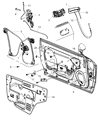 Diagram for Dodge Challenger Door Latch Assembly - 68064403AE