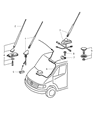 Diagram for 2004 Dodge Sprinter 2500 Antenna Cable - 5124611AA