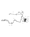 Diagram for Ram 1500 Transmission Oil Cooler Hose - 68268597AB