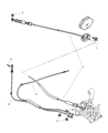 Diagram for 2001 Chrysler Sebring Shift Cable - MR350810