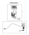 Diagram for Mopar Fuel Sending Unit - RL145590AA