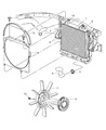 Diagram for Dodge Dakota Fan Shroud - 52029286AD