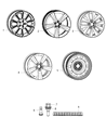 Diagram for Dodge Dart Spare Wheel - 1TH58JXYAC