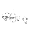 Diagram for 2012 Dodge Journey Steering Wheel - 1UQ43DX9AA